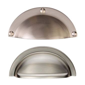 Silver Kitchen Cupboard Cup Pulls