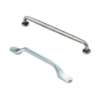 Silver D-Shape Kitchen Cupboard Handles