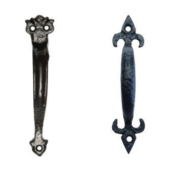 Black Face Fixed Pull Door Handles