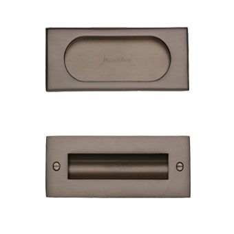 Bronze Flush Pull Door Handles