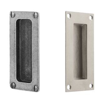 Silver Flush Pull Door Handles