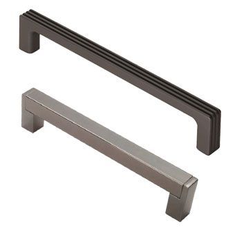 Black Kitchen Cupboard D-Bar Pulls