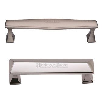 Silver Kitchen Cupboard D-Bar Pulls