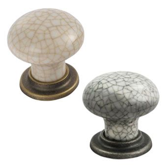 Porcelain Mushroom Kitchen Cupboard Knobs