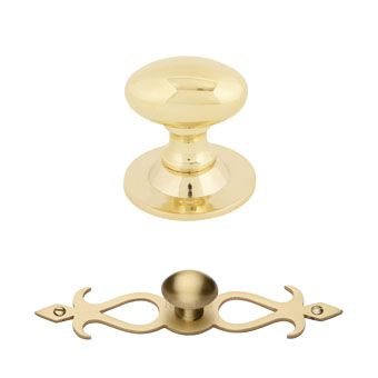 Brass Oval Cabinet Knobs