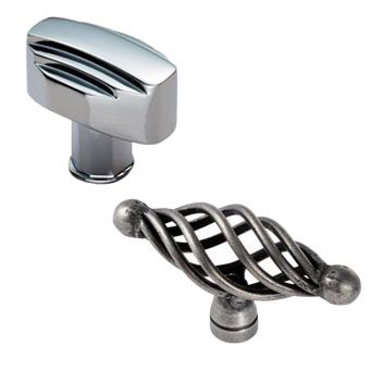 Silver Oval Cabinet Knobs