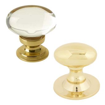 Brass Oval Kitchen Cupboard Knobs