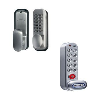 Silver Door Combination Locks