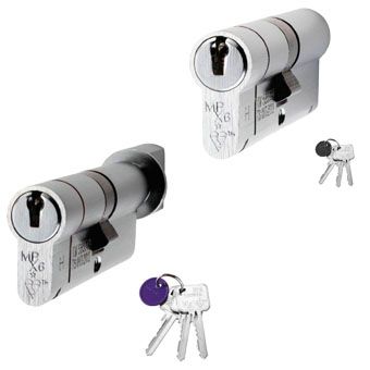 Silver Euro Lock Door Cylinders