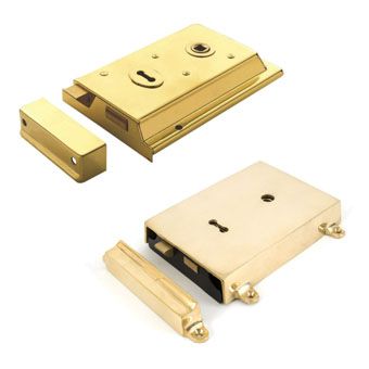 Brass Door Rim Locks