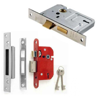 Silver Door Sash Locks