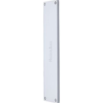 Silver Door Push Plates