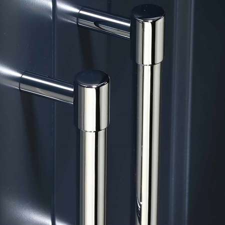 Heritage Brass Silver Cabinet D-Bar Pulls