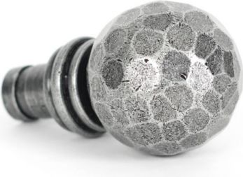 Pewter Beaten Ball Finial (pair)