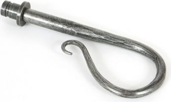 Pewter Shepherd's Crook Curtain Finial (pair)