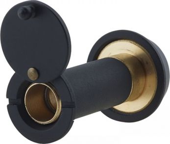 Frelan JV944BL Door Viewer Doors 35-55mm Thick Matt Black Fire Rated FD30/60