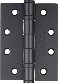 Ball Bearing Door Hinge in Black Powder Coated, (102mm x 76mm / 4" x 3") | ZHS43PCB