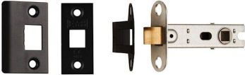Eurospec BTL25MB Mortice Tubular Latch Bolt-Through 65mm Matt Black