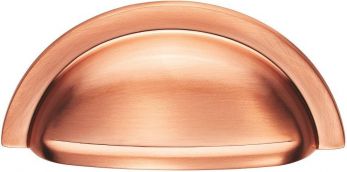 Oxford Satin Copper Cup Pull Cabinet Handle 76mm CTC - by Fingertip Design | FTD558SCO