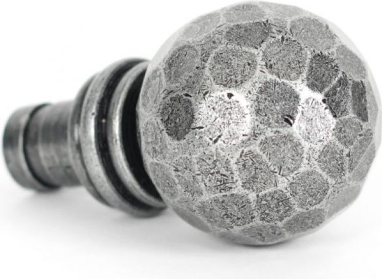 Pewter Beaten Ball Finial (pair)